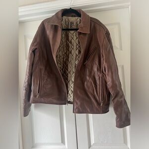 LIKE NEW Genuine Men’s Leather Jacket- Medium